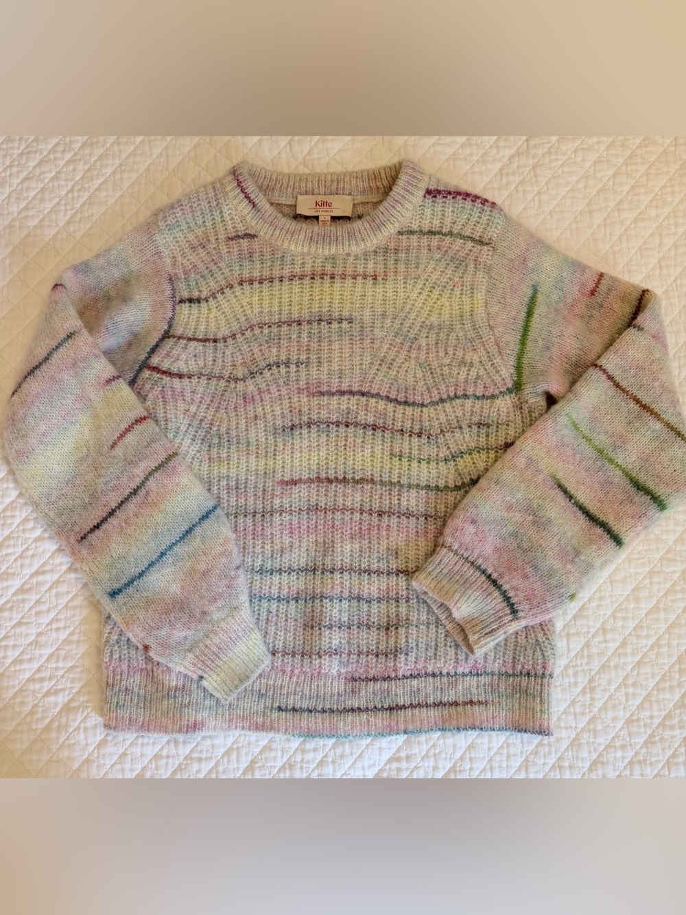 Kilte The Molly Pullover Pastel Stripe Crewneck Sweater Size 1 (XS / Small)